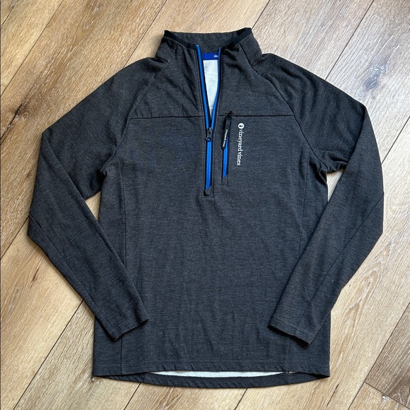 Vineyard Vines Pullover Men's XS Gray Performance Quarter Zip Long Sleeve Shirt - Picture 1 of 8